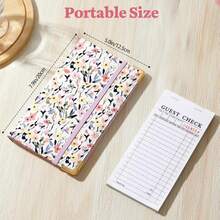 Server Book, PU Leather Server Books For Waitress With Zipper Pockets, Waitress Book With Pen Holder Fit Server Apron Check Presenters For Restaurants - ColorE - 查看 6