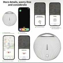 Dispositivo de rastreo GPS, dispositivo de rastreo a prueba de agua, adecuado para ancianos y niños, rastreadores de llaves, teléfonos móviles, mascotas y bicicletas, dispositivo de rastreo inteligente. - Negro - Ver 3