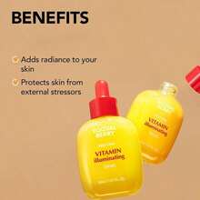 EQQUALBERRY Vitamin Illuminating Serum Skincare Products – Brightening Vitamin C Serum With Niacinamide | Strengthens Skin Barrier | Hydrates Using Ceramide And Hyaluronic Acid, Facial Care Products,1.01oz / 30ml,Korean Skincare Products,Valentine's Day Gift - 黃瓶 - 查看 2