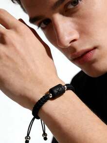 Pulsera ajustable hecha a mano con cuentas de vidrio de los 12 signos del zodíaco para hombres - Pulsera - Ver 12