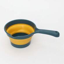 1pc Foldable Silicone Water Ladle, Kitchen Hanging Scoop, Space-Saving, Heat Resistant - Multicolor - View 7