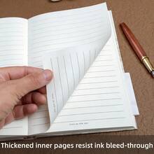 This Landscape-Themed Hardcover Notebook Is Made Of Thick Double-Sided Paper, With 160 Pages, A Compact Notebook Design, A Sturdy Cover And Bookmark Strap, Suitable For Daily Journals And Notes, School Supplies, Office Use, Back-To-School, High-End Cultural Creative Diaries, And Student Gifts. - A5 - View 4