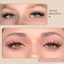 Winifred Brown Lash Clusters Natural Cluster Eyelash Extensions Wispy Eyelash Clusters Manga Anime Lash Extension 16mm Dark Brown Individual Lashes - ColorD - View 4