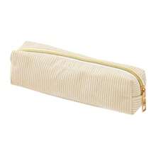 1 hộp đựng bút bằng vải nhung kẻ, hộp đựng bút có khóa kéo mềm mại, dung tích lớn, túi đựng đồ trang điểm, túi đựng văn phòng phẩm cho trường học và văn phòng, quà tặng sáng tạo, thích hợp cho Lễ Tạ ơn, Giáng sinh, Sinh nhật, trang trí Halloween, tựu trường, hộp đựng bút, ba lô - Sọc dày - Xem 7