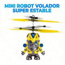 ELE-GATE Mini Drone Robot Espacial Con Sensor De Inducción Infrarrojo - Amarillo - Ver 6