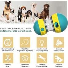 Interactive Dog Puzzle Toy - Slow Feeder & Treat Dispenser For Mental Stimulation, Durable Enrichment Game For Small Medium Dogs (1 Pc) - 綠色 - 查看 5