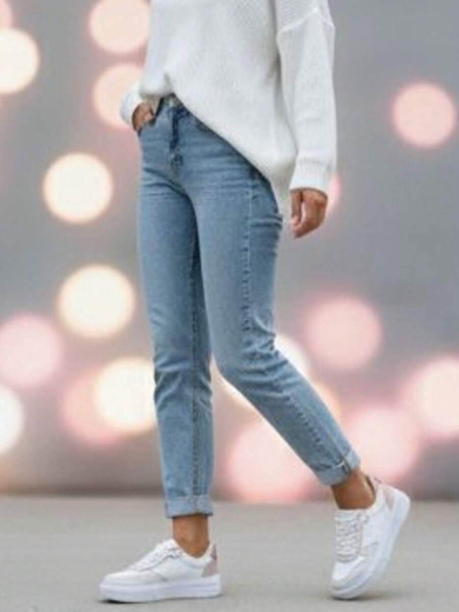 Tenis Casual Branco Feminino Com Recortes Retrô Neutro Confortável - Branco - Visão 1