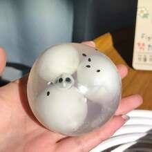 酥脆球形捏捏乐麻糬球，可塑形减压玩具，捏捏乐，椰子油减压球，软萌，舒缓压力，安抚情绪，礼物，节日礼物，生日礼物，完美礼物 - 彩色 - 查看 6