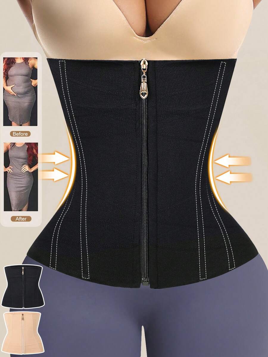 1 Pc Waist Trainer Body Shaper Tummy Slimming Body Shapers Women Corset For Women Faja Shapewear Woman Shapewear Women Tummy Control Comfortable Girdle Belt - Multicolor - View 1