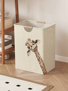 1 hộp đựng đồ gấp gọn in hình động vật, giỏ đựng quần áo bẩn có tay cầm bằng gỗ, thùng đựng quần áo bẩn gấp gọn dùng trong nhà tắm. - Nhiều màu - Xem 11