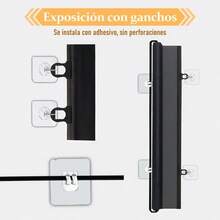 Puerta De  Retráctil Para Bebés Expandible 78x130cm - Negro014 - Ver 9