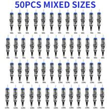 Gold Plume Disposable Tattoo Ink Cartridge Needles, 50pcs Per Box, Including RL, RS, RM, And M1 Types. These Tattoo Needles Are Processed And Are Ideal For Both Professional Tattoo Artists And Novices. - Ivory - View 8