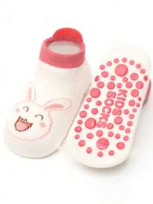 6双装纯棉防滑点状防滑地板袜，可爱卡通儿童学生短袜 - 彩色 - 查看 5