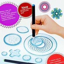 27Pcs Tin Draw Drawing Art Original Spirograph Design Set Craft Create Gift - Sets - View 2
