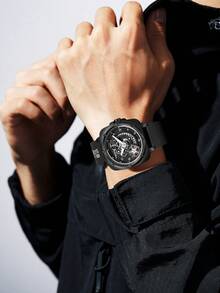 GUANQIN Đồng hồ cơ nam chống nước, phát sáng hình đầu lâu, mặt vuông, vỏ thép không gỉ, kiểu dáng thời trang, công sở, sang trọng, thể thao, tối giản, thích hợp cho Halloween, Giáng sinh, Ngày của Cha, Sinh nhật, tựu trường, học sinh, ngày lễ, Ngày Valentine, hẹn hò, công sở, đeo hàng ngày, quà tặng. - màu đen - Xem 9