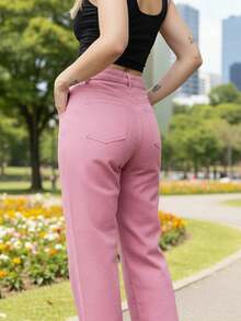 Women Jeans - Rosa Pálido - Ver 4