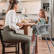 sillas5 En 1 Periquera Silla Periquera De Altura Ajustable Silla Comer Con Portátil Y Plegable Silla Alta Bandeja íBle Espacio Ajustable Para Asientos Y Cinturones De - gris - Ver 7