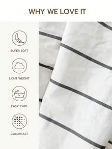 1个100%纯棉枕套，水洗棉枕套，天然纹理，柔软舒适，信封式枕套，适合男女宿舍、卧室床上用品、学校宿舍装饰，简约风格 - 彩色 - 查看 2