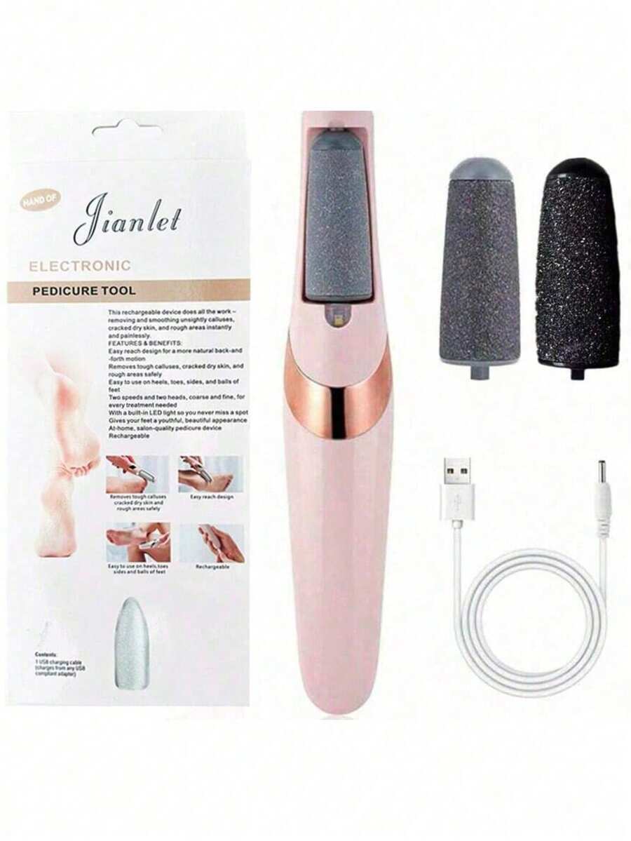 1 Pieza Máquina Eléctrica de Eliminación de Piel Muerta en los Pies. Recargable - Multicolor - Ver 1