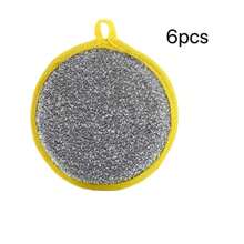 6/3/1pcs Double-Sided Durable Dish Washing Sponge Pads - Scratch-Resistant Pot Pads - Multi-Purpose Household School Kitchen Cleaning Tools - Multiple Styles - View 9