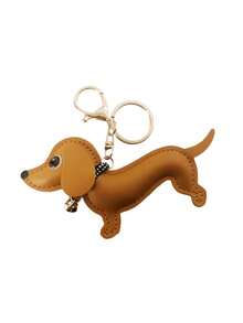 Breloc din piele ecologică cu model teckel drăguț, breloc teckel la modă, accesoriu elegant pentru breloc cu animale, breloc decorativ, breloc pentru geantă de student/cuplu, cadou de petrecere, accesoriu decor pentru rucsac, cadou ideal pentru femei - Multicolor - Vizualizare 11