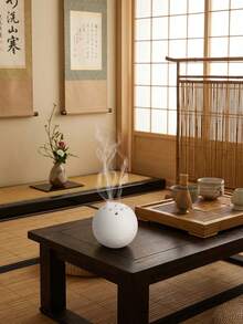 1pc Spherical Resin Incense Burner, Modern Wabi-Sabi Style Incense Holder, Suitable For Home Decor, Decorative Display, Minimalist Living Room, Study, Tea Room, Cafe, Homestay, Office, Yoga Studio And Party, Chinese Living Room Tea Table, Modern Living Room Shelving - Multicolor - View 3