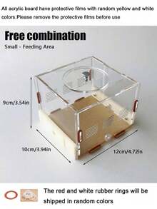 Expandable Ant Farm Acrylic Ant Nest With Feeding Area, Gypsum Ant Hill, Pet Ant Habitat, Moisture Reservoir, Educational Ant Rearing Box And Children's Workshop, Perfect Gift For Entomologists - Multicolor - View 17