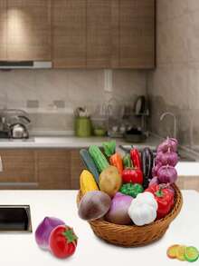 12/4pcs Realistic Vegetable Decor, Lifelike Potato, Pumpkin, Carrot And Chili Decorations, Suitable For Home, Exhibition, Desk, Room Decor - Multicolor - View 6