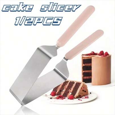 1/2 PIEZAS Cortador de tarta triangular - Dispensador de tarta, Pinza para tarta, Herramienta de corte de tarta, Mango ergonómico, Diseño antioxidante, Corte preciso, Fácil de limpiar, Adecuado para uso doméstico y comercial, Perfecto para Navidad, Boda, Cumpleaños, Fiesta, Herramienta de transferencia de tarta, Juego de corte de tarta, Equipo de repostería, Herramientas para tarta, Juego de corte de tarta de boda