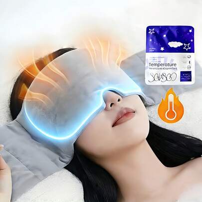 1 faixa de cabeça extra grande Gravity Sleep - Bloqueia a luz e isola o som, tecido macio, não precisa de bateria, opção cinza escuro, adequada para quem dorme de lado ou de bruços + 1 protetor solar para dormir com aroma de lavanda