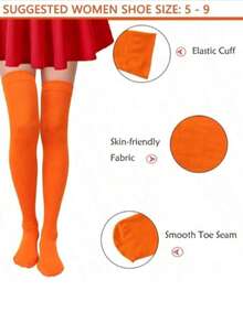 Thigh High Ock Ea Long Tretchy Ock Wen Over Knee High Opaque Tocking Daily Wear - Multicolor - View 4