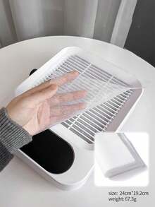 100 قطعة ورق تصفية لمكنسة الأظافر ثلاثية الألوان من القماش غير المنسوج، مرشح لجامع الغبار لمكنسة الأظافر المحمولة، صالون الأظافر، استوديو الأظافر، أوراق تصفية فراغ الأظافر الجديدة، قماش مرشح جامع الغبار متين - A - مشاهدة 9