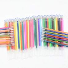 60/100 piezas Recambios de bolígrafos de colores brillantes, bolígrafos de gel de colores arcoíris brillantes, bolígrafos resaltadores para suministros de arte, papelería metálica fluorescente - Conjuntos - Ver 5
