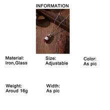 1pc Vampire's Blood Glass Vial Pendant Necklace, Silver Tone, Suitable For Daily Wear - Silver - View 4