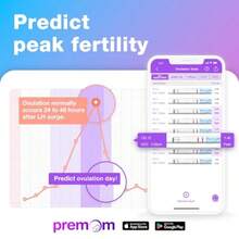 Kit de predictor de prueba de ovulacion: prueba de filidad precisa para mujeres anco de 5 mm tiras de prueba de filidad 50 tiras de L - como en la foto - Ver 2