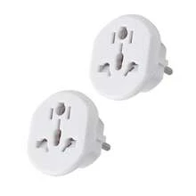 1pc/2pcs Universal Travel Adapter Plug, 16A High Power Converter Socket, US/UK/AU/CN To EU/German/French Type E/F Plug, White/Black - EU E Type Plug(220-240V) - View 9