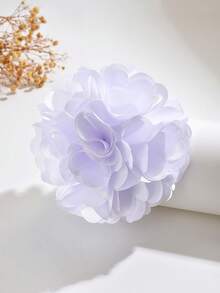 1 chiếc ghim cài áo hoa thanh lịch, ghim cài áo hoa bằng vải thiết kế tối giản thời trang, phù hợp cho phụ nữ đeo hàng ngày, dự tiệc cưới, tiệc tùng, dạ hội và bất kỳ dịp nào. - trắng - Xem 4