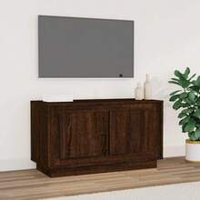 vidaXL TV Cabinet Brown Oak Look 80x35x45 Cm Wood-Based Material - 黃色 - 查看 1