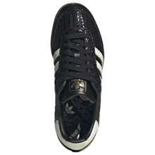 Adidas Samba OG Silver Metallic Cracked Leather Women's JR0035 | Retro Heritage Style, Timeless Silhouette - 黑與白 - 查看 7