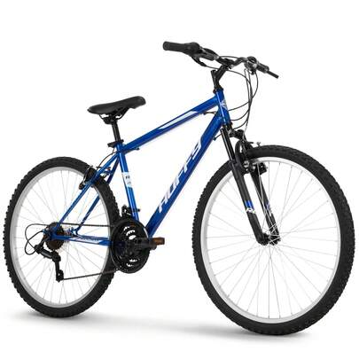 26-Inch Men's 18-Speed Mountain Bike With Front Suspension – Steel Frame, Linear Pull Brakes, Knobby Tires, Ideal For Trail Riding & Outdoor Adventures, Ages 13+