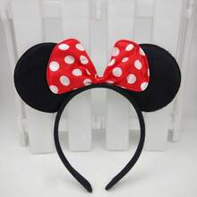 Disney Mickey Mouse Headband, Cute Minnie Mouse Bow Headband, Simple Party Headpiece - Multicolor - View 3