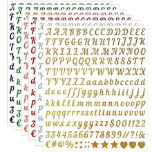 5/10/20 Pcs Letter Stickers, 0.5 Inch Vinyl Self-Adhesive Number Letter Stickers, Mailbox Number Labels, DIY Crafts, Name Tags, Notebook Stickers - Multicolor - View 23