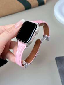 1条荔枝纹理硅胶磁吸表带 - 兼容 49mm 46mm 45mm 44mm 42mm 41mm 40mm 38mm，透气硅胶表带，磁吸式表扣，适合女性，适用于 Ultra/Ultra 2/10/9/8/7/6/SE/5/4/3/2/1系列。 - 彩色 - 查看 18