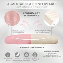 sillasMAGMALIFE Silla de Oficina Natti Ergonómica con Respaldo de Malla Transpirable Altura e Inclinación Ajustables Reposabrazos Abatibles 90° Ruedas 360° Silenciosas y Base Reforzada Soporta 150 kg - Rosa - Ver 4