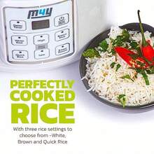 Rice Cooker Slow Cooker And Food Steamer For 1-6 People 1.2 Litre - Keep Warm Function Delay Timer Premium Inner Pot Spatula And Measuring Cup Perfect Rice Every Time Quick And Easy - As Pic - View 7