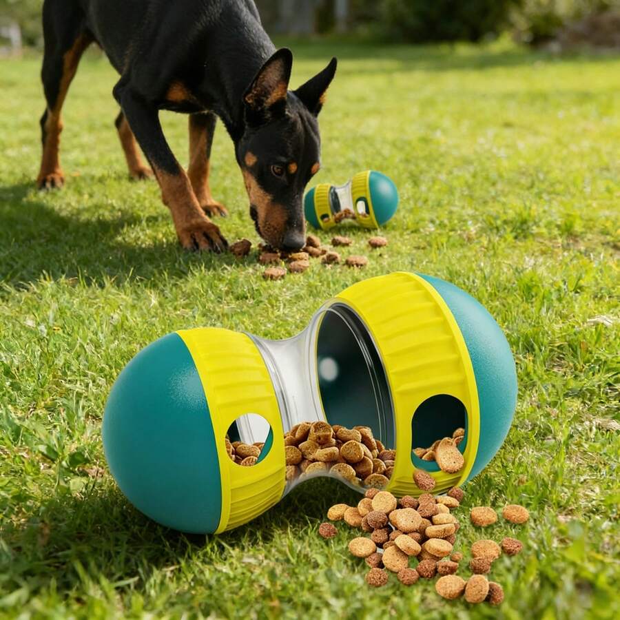 Interactive Dog Puzzle Toy - Slow Feeder & Treat Dispenser For Mental Stimulation, Durable Enrichment Game For Small Medium Dogs (1 Pc) - 綠色 - 查看 1