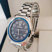 Orient Type Stainless Steel Social Quartz Watch - Unisex - Black - View 1