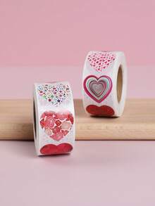 500 pièces/rouleau Autocollants en forme de cœur brillants, étiquettes d'amour pour mariage, fête des mères, anniversaire, Saint-Valentin, emballage de cadeaux d'anniversaire, décoration d'enveloppe, artisanat DIY, scrapbooking, décoration de compte à la main, rentrée scolaire, fête, faveurs - amour - Voir 10