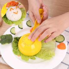 Round Rice Ball Mold, Rice Ball Former And DIY Lunch Box Tool, Rice Spoon, Round Rice Modeling Mold-DIY Lunch Box And Sushi Rice Mold, Easy To Make Perfect Shape Meals, Easy To Clean Kitchen Tools - Multicolor - View 10