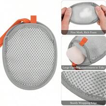 4个双面去角质沐浴海绵袋 - 柔软易起泡皂网袋 | 温和家居清洁套装 - 彩色 - 查看 8